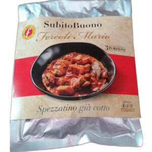 Spezzatino stufato sottovuoto precotto
